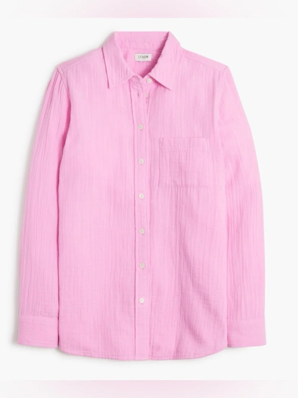 J. Crew Women’s Light Pink Long-Sleeve Button-Down Shirt